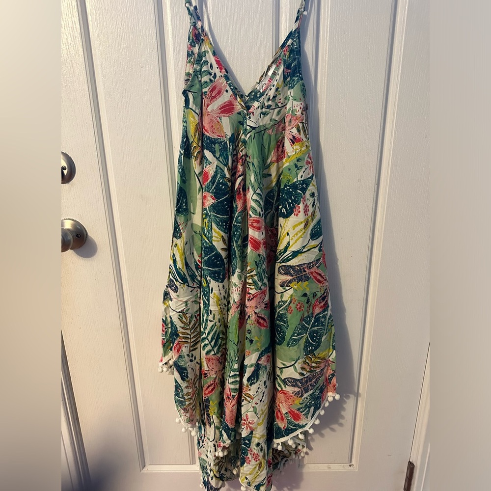 Japna Green Floral Dress